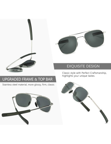 Gafas de Sol Piloto SUNGAIT con Lentes Polarizados