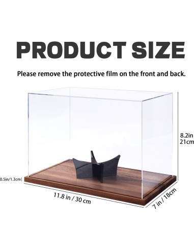 Caja de Exhibición de Fútbol Acrílica Lity 30x18x21cm