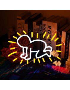 Luz Neon LED Bebé Brillante 40x25.7 cm Wutrnjd Decoración 2