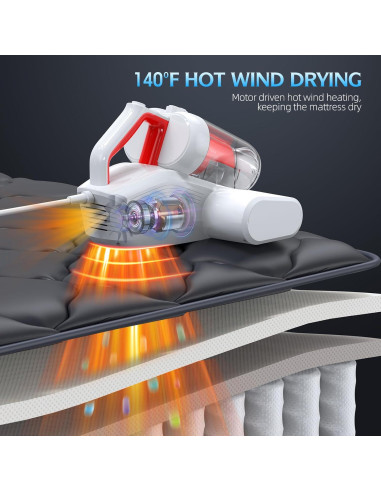 Aspiradora de Colchones JPHYLL Ultra-UVC-K16 600W 16Kpa