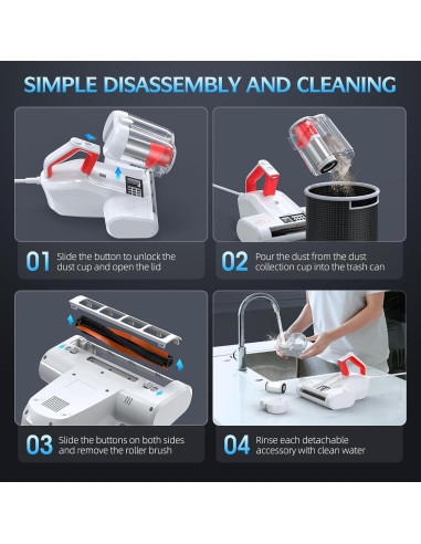 Aspiradora de Colchones JPHYLL Ultra-UVC-K16 600W 16Kpa