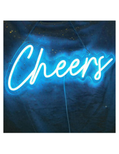 Cartel de Neón Cheers LED Regulable USB 41.91x17.78 cm