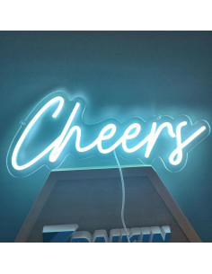 Cartel de Neón Cheers LED Regulable USB 41.91x17.78 cm 2