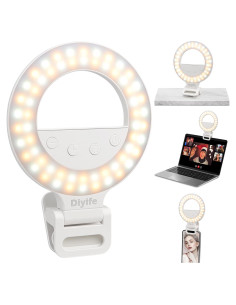 Luz de Anillo para Selfie Diyife 1000mAh 60 LED 10 Niveles