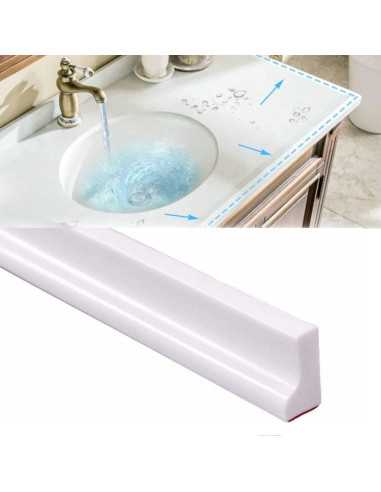 Umbral de Ducha 99 cm Silicona Autoadhesiva Barrera Agua Negra