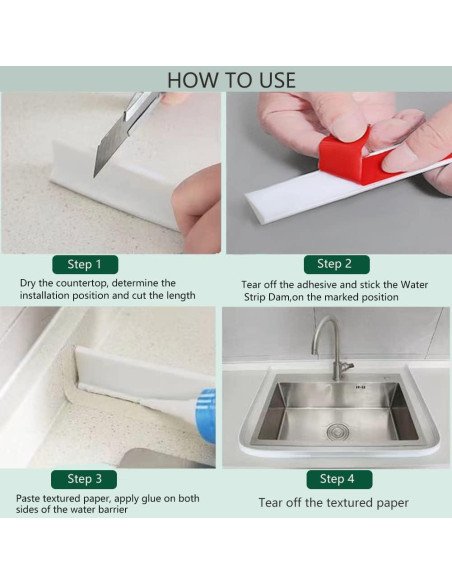 Umbral de Ducha 99 cm Silicona Autoadhesiva Barrera Agua Negra