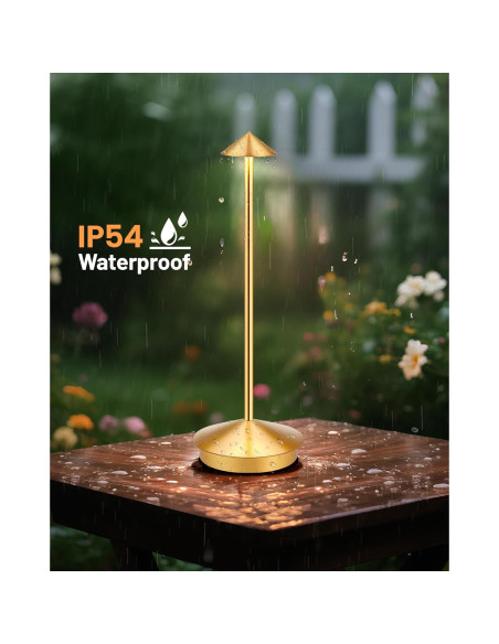 Lámpara de Mesa LED Inalámbrica XMINKDZA 2 Piezas 6000mAh