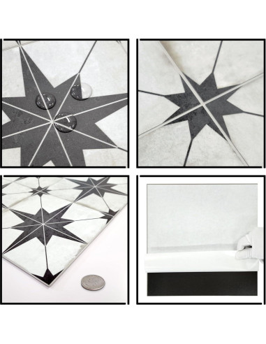 Azulejo Autoadhesivo El Azulejo Plaza Estrella 10 Hojas 30.48x30.48 cm