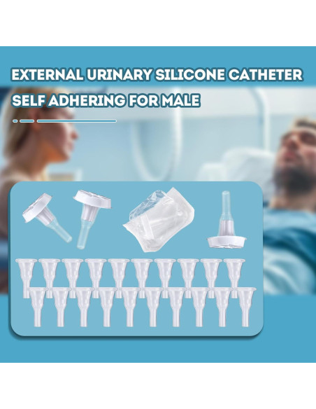 Paquete de 10 Catéteres Externos de Silicona YOOGUSTO 25mm