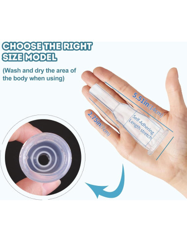 Paquete de 10 Catéteres Externos de Silicona YOOGUSTO 25mm