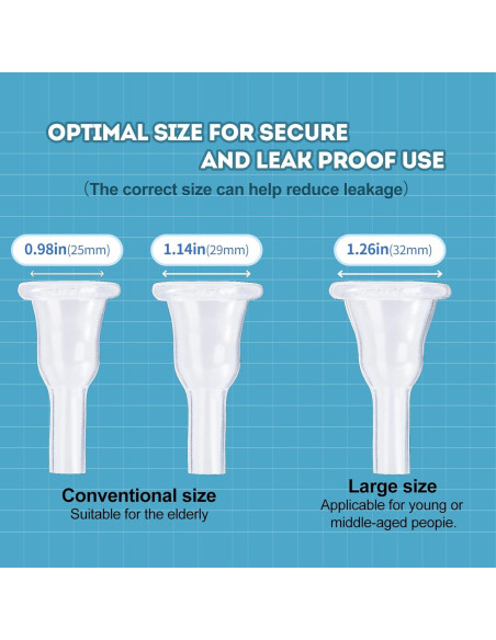 Paquete de 10 Catéteres Externos de Silicona YOOGUSTO 25mm