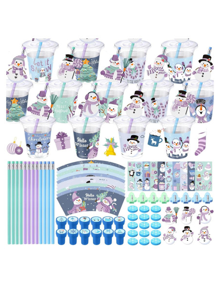 Conjunto de Regalos de Papelería de Invierno Pickmesh 30 Piezas