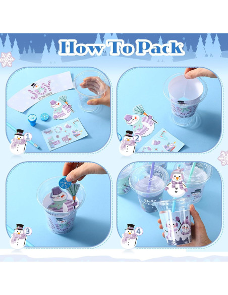 Conjunto de Regalos de Papelería de Invierno Pickmesh 30 Piezas