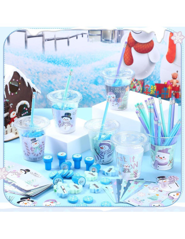 Conjunto de Regalos de Papelería de Invierno Pickmesh 30 Piezas