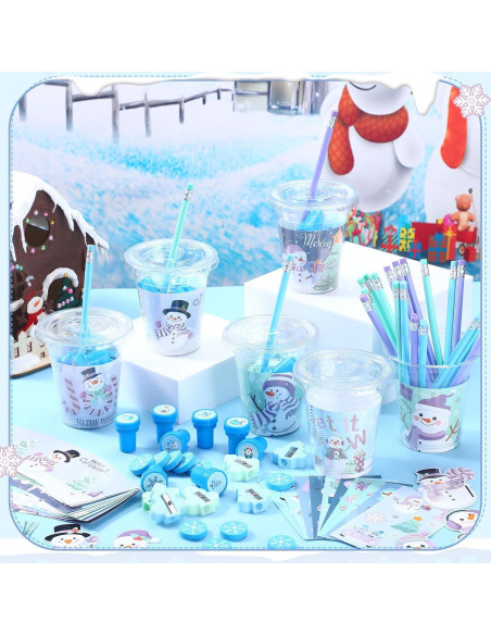 Conjunto de Regalos de Papelería de Invierno Pickmesh 30 Piezas