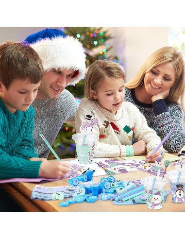 Conjunto de Regalos de Papelería de Invierno Pickmesh 30 Piezas