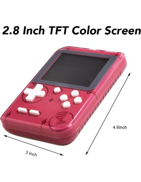 Consola de Juegos Retro Portátil RFetomax 400 Juegos 2.8"