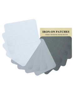 12 Parches de Tela J.CARP 100% Algodón para Planchar 10.4x7.6cm