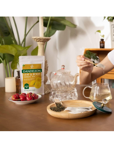 Té Herbal Premium Diente de León 40 Bolsas 80g Sin Cafeína