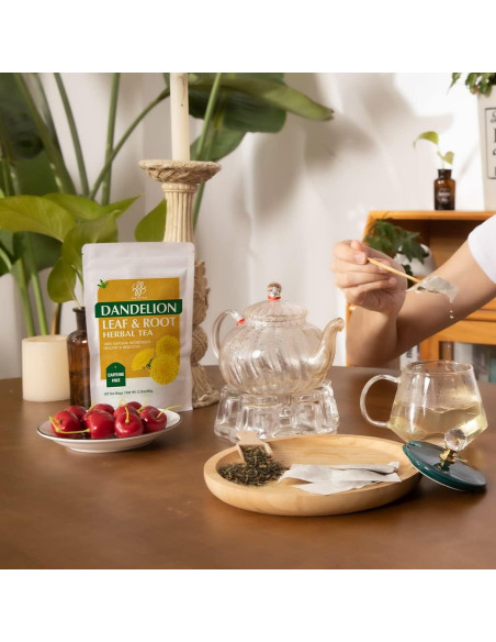 Té Herbal Premium Diente de León 40 Bolsas 80g Sin Cafeína