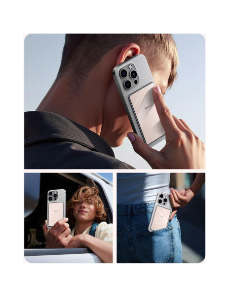 Batería Portátil MagSafe Kuulaa 5000mAh Rosa Carga Rápida