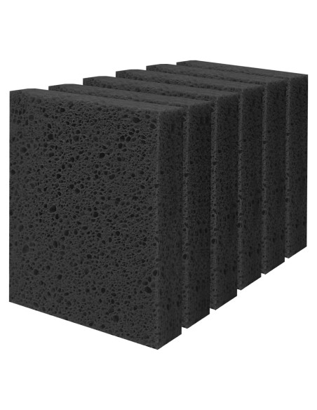 Esponjas de Celulosa Spunspon 10x15cm 6 Piezas Negras