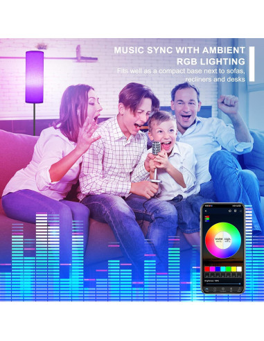 Lámpara de Pie FRIDEKO HOME Beige 9W 800LM Inteligente