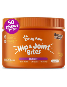 Suplemento Articular para Perros Zesty Paws 50 Masticables Tocino