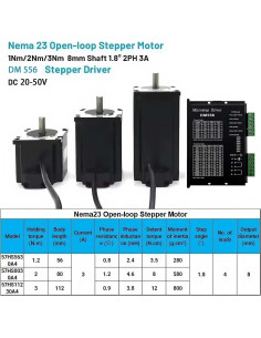 Kit Controlador CNC 5 Ejes TOSEASTARS con Motores Nema 23 2