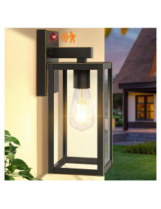 Luz de Pared Exterior BesLowe 33 cm con Sensor de Movimiento