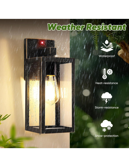 Luz de Pared Exterior BesLowe 33 cm con Sensor de Movimiento