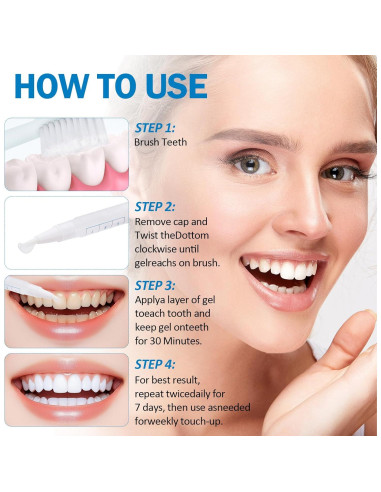 Blanqueamiento Dental Hedhedhed Bolígrafo 14.4x7.1cm