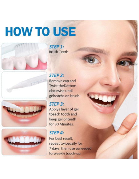 Blanqueamiento Dental Hedhedhed Bolígrafo 14.4x7.1cm