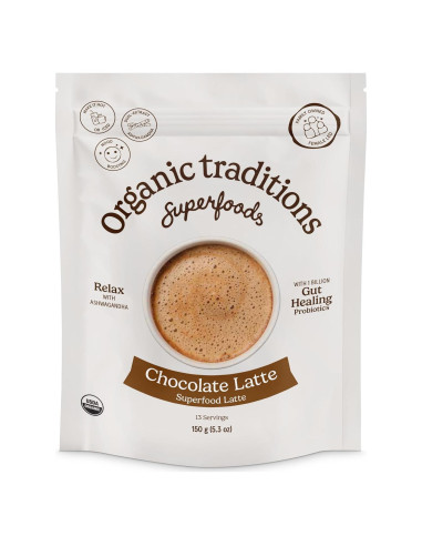 Chocolate Latte Superfood Tradiciones Orgánicas 150g - Ashwagandha