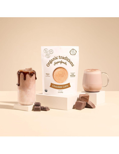 Chocolate Latte Superfood Tradiciones Orgánicas 150g - Ashwagandha