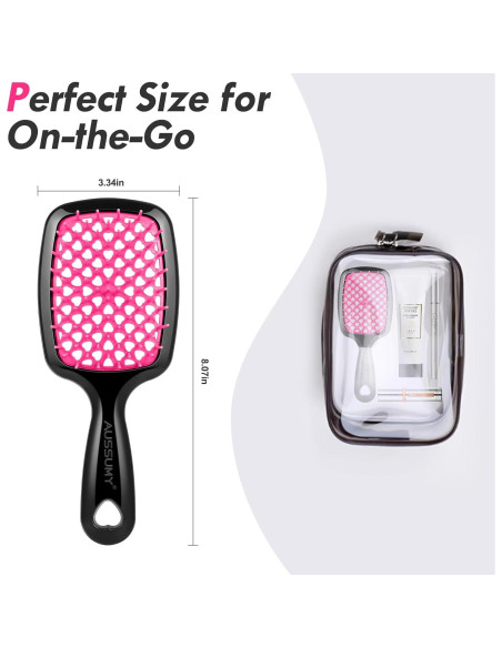 Cepillos Desenredantes Ventilados Aussumy - Paquete de 2