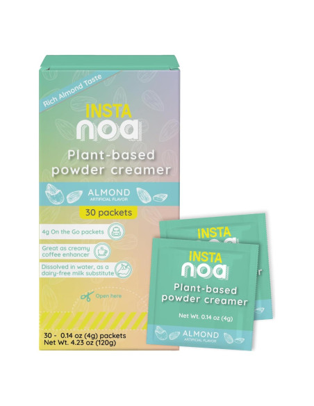 Crema en Polvo Vegana NOA Sabor Coco y Almendra 30 Sobres