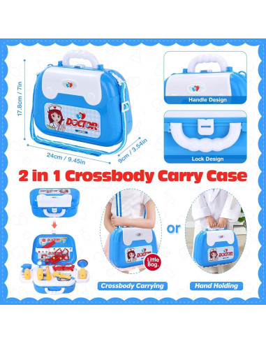 Kit de Doctor GIFTINBOX 22 Piezas para Niños 3 a 6 Años