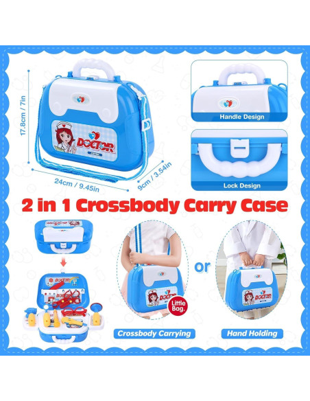 Kit de Doctor GIFTINBOX 22 Piezas para Niños 3 a 6 Años