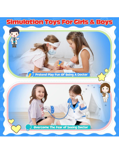 Kit de Doctor GIFTINBOX 22 Piezas para Niños 3 a 6 Años