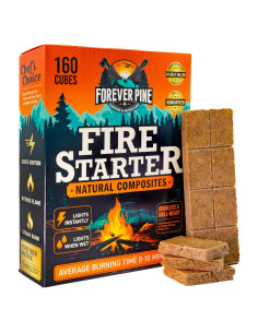 Cubos de Encendido de Fuego Naturales Forever Pine 160 pcs