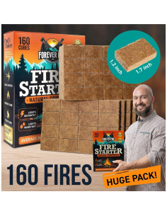 Cubos de Encendido de Fuego Naturales Forever Pine 160 pcs 2
