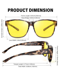 Gafas de Visión Nocturna URUMQI para Conducir sobre Gafas 2