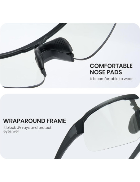 Gafas de Ciclismo Fotoquímicas Cyxus UV400 para Hombres y Mujeres
