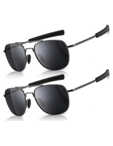 Gafas de sol piloto SUNGAIT polarizadas para hombres