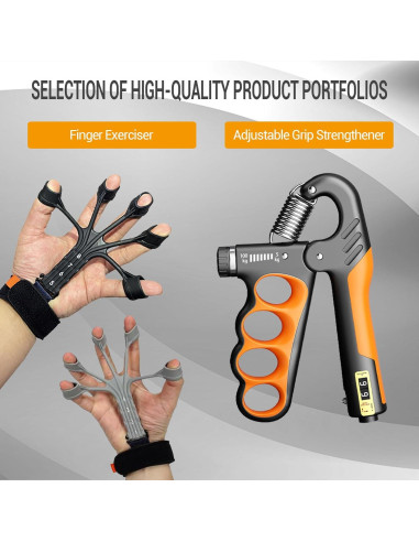 Entrenador de Fuerza de Mano YESIMET - Resistencia 5-100KG