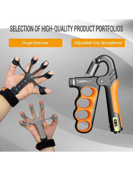 Entrenador de Fuerza de Mano YESIMET - Resistencia 5-100KG