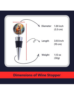 Juego de 2 Tapones de Vino Poseidon Protect Bulldog 2
