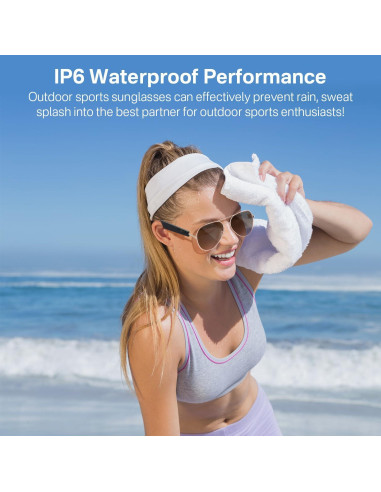 Gafas Inteligentes Bluetooth MZ01 con Audio y Control Táctil