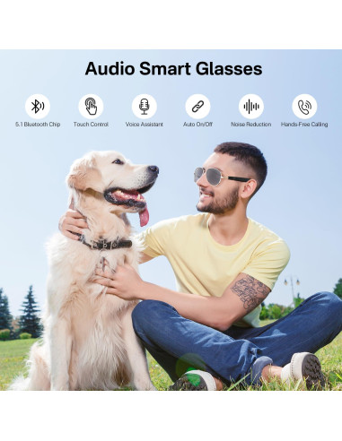 Gafas Inteligentes Bluetooth MZ01 con Audio y Control Táctil